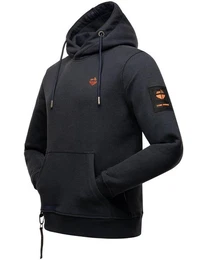 Sweater Crazy Frank sportlicher Herren Hoodie mit Tunnelzugkordeln