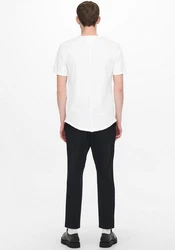 Only & Sons T-Shirt Benne Weiß/Grau/Creme