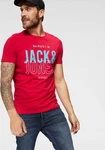 Jack & Jones T-Shirt KOMPO TEE Rot/Rosa/Blau