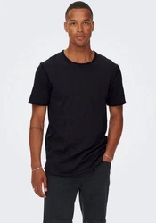 Only & Sons T-Shirt Benne Schwarz/Dunkelgrau/Grau
