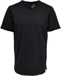 Only & Sons T-Shirt Benne Schwarz/Dunkelgrau/Grau