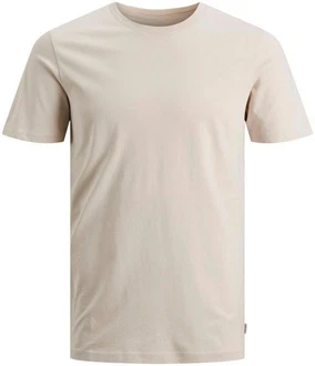 Jack & Jones Rundhalsshirt JJEORGANIC BASIC TEE SS O-NECK beige