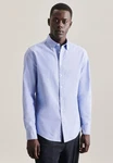 Seidensticker Businesshemd Slim Langarm Button-Down-Kragen Uni 