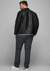 Jack & Jones Bikerjacke ROCKY JACKET Schwarz/Rot/Grau