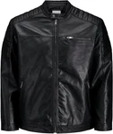 Jack & Jones Bikerjacke ROCKY JACKET Schwarz/Rot/Grau