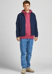 Jack & Jones Jacken (Blouson HARRINGTON BOMBER) Dunkelblau/Blau