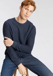 OLYMP Rundhalspullover Strick Casual 