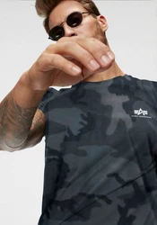 ALPHA INDUSTRIES T-Shirt Schwarz/Camo