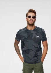 ALPHA INDUSTRIES T-Shirt Schwarz/Camo