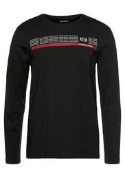 Langarmshirt schmal geschnitten, mit lssigem und peppigem Aufdruck
