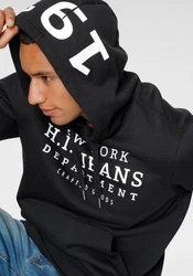 H.I.S Kapuzensweatshirt mit Print und Badge 