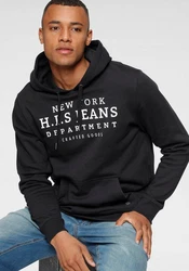 H.I.S Kapuzensweatshirt mit Print und Badge 