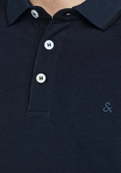 Jack & Jones Poloshirt JJEPAULOS POLO SS NOOS dunkelblau
