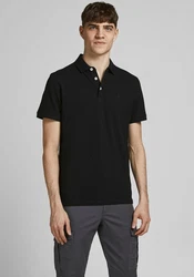 Jack & Jones Poloshirt JJEPAULOS POLO SS NOOS Schwarz