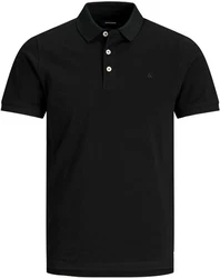 Jack & Jones Poloshirt JJEPAULOS POLO SS NOOS Schwarz