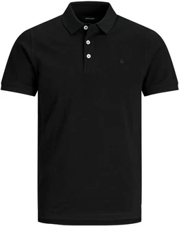 Jack & Jones Poloshirt JJEPAULOS POLO SS NOOS Schwarz