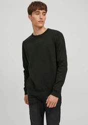 JACK & JONES Pullover JjeBasic Rundhals Strickpulli Oberteil 