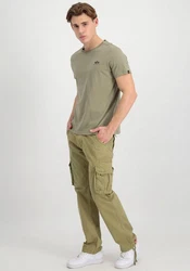 Alpha Industries T-Shirt Backprint T Khaki/Dunkelgrün
