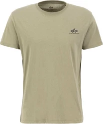 Alpha Industries T-Shirt Backprint T Khaki/Dunkelgrün