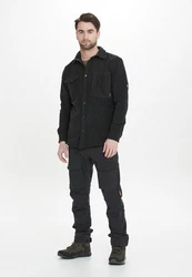 WHISTLER Fleeceshirt Enzo Schwarz/Dunkelgrau/Rot/Grau