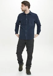 WHISTLER Fleeceshirt Enzo Hellblau/Dunkelblau/Blau