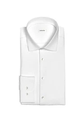 seidensticker Businesshemd Shaped Langarm Kentkragen Slim Fit Creme/Weiß/Braun