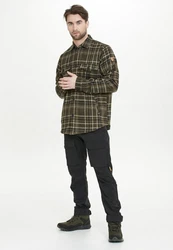 WHISTLER Fleeceshirt Dewey Dunkelgrün/Khaki/Grün