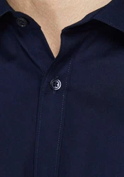 Jack & Jones Langarmhemd Dunkelblau