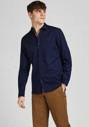 Jack & Jones Langarmhemd Dunkelblau