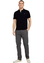 TOM TAILOR Poloshirt orange/schwarz/weiß