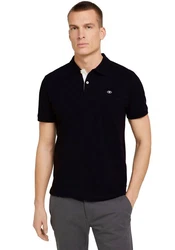 TOM TAILOR Poloshirt orange/schwarz/weiß