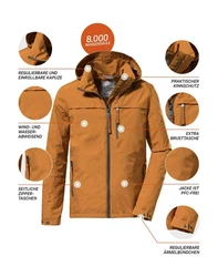 G.I.G.A. DX by killtec Funktionsjacke GS 12 MN JCKT Braun