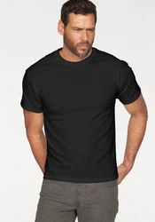 Fruit of the Loom T-Shirt mit Rundhalsausschnitt Schwarz/Dunkelblau