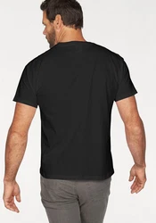 Fruit of the Loom T-Shirt mit Rundhalsausschnitt Schwarz/Dunkelblau