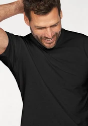 Fruit of the Loom T-Shirt mit Rundhalsausschnitt Schwarz/Dunkelblau
