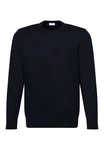 seidensticker Strickpullover Rundhals Dunkelblau/Schwarz