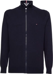 Strickjacke 1985 ZIP THROUGH mit Rippbndchen