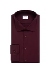 seidensticker Businesshemd X-Slim Langarm Kentkragen Uni Dunkelrot/Lila/Bordeaux/Rosa/Braun