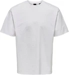 ONLY & SONS T-Shirt Fred Weiß/Grau