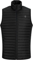 Jack & Jones Plus Weste Schwarz/Braun/Rot