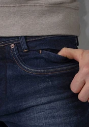 Petrol Industries Regular-fit-Jeans RILEY Dunkelblau/Blau