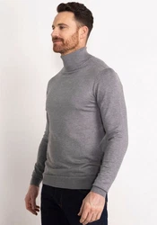 Petrol Industries Rollkragenpullover graumeliert