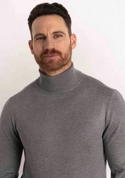 Petrol Industries Rollkragenpullover graumeliert