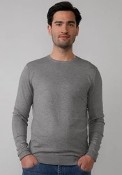 Petrol Industries Strickpullover Grau/Hellgrau/Dunkelgrau
