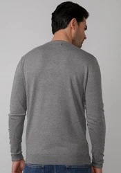 Petrol Industries Strickpullover Grau/Hellgrau/Dunkelgrau