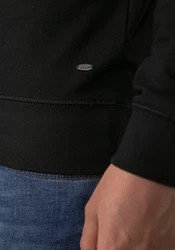 Petrol Industries Sweatshirt 'Essential' mit Rundhalsausschnitt Schwarz/Dunkelgrau