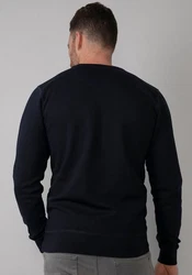 Petrol Industries Sweatshirt 'Essential' mit Rundhalsausschnitt Schwarz/Dunkelblau/Rot