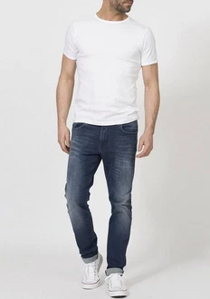Petrol Industries Slim-fit Jeans Seaham Creme/Weiß/Blau/Rot/Lila