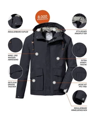 G.I.G.A. DX by killtec Funktionsjacke GS 13 MN JCKT Dunkelblau/Hellblau/Blau