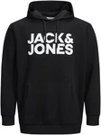 Jack & Jones Plus Sweatshirt JJEcorp schwarz/wei